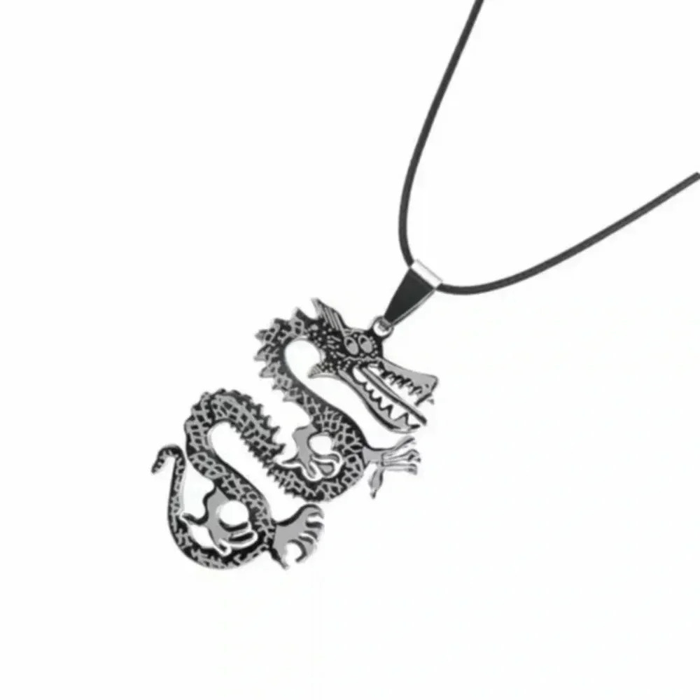 Dragon Pendant Necklace Stainless Steel NWT